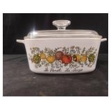 Vintage Corningware 'Spice of Life' casserole