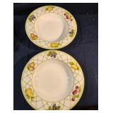 Mikasa Optima 'Fruit Rapture' soup bowls. Set of