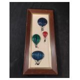 Vintage 3D hot air balloon wall decor