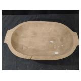 Wood dough bowl