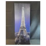 9x24 Eiffel tower wall decor sparkly canvas
