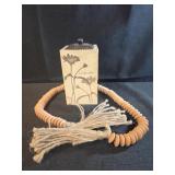 Home decor tea light holder and decorative strand