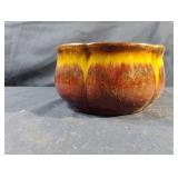 Brown glaze pottery pot