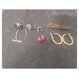 Fashion earrings and tie pins