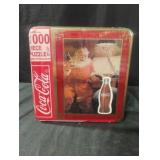 Coca-Cola 1000 piece puzzle in a collectible tin