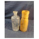 Vintage glass bottles