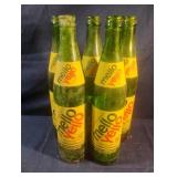 Vintage Mellow Yellow 16 fl oz green bottles. 5