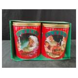 Coca-Cola collectible tin cans Christmas set