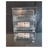 3 plastic stackable wine bottle holders