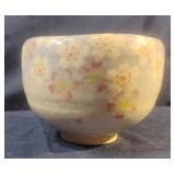 Vintage Japanese planter decorated with cherry