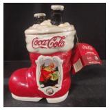 Vintage Coca-Cola cookie jar with chocolate chip