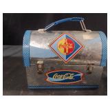 Vintage Coca-Cola galvanized metal lunch box can