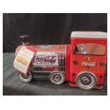 COCA-COLA Train Tin 9 1/4' Moving Wheels