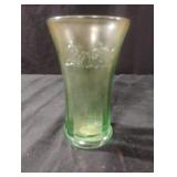 Libbey Coca-Cola green colored vase