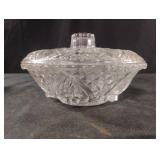 Vintage KIG Malaysia clear pressed glass candy