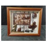 Football-themed shadow box