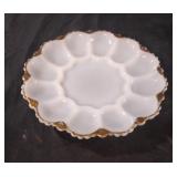 Vintage Anchor Hocking Fire-King milk glass plate