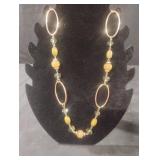Goldtone beaded necklace