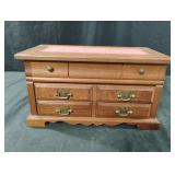Vintage wood jewelry box