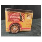 Vintage Coca-Cola collectible metal tin can
