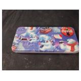 Vintage Coca-Cola collectible metal tin can