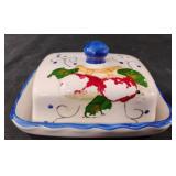 Vintage ceramic covered butter dish