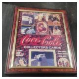 Coca-Cola Collectors Cards framed sign