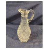 vintage Anchor Hocking clear pressed glass cruet
