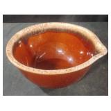 Vintage Hull Pottery USA Oven Proof Brown Drip