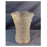 Decorative clear glass vase