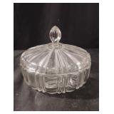 Vintage Anchor Hocking Old Cafe Glass Candy Dish