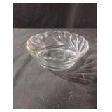 Clear glass swirl Bowl