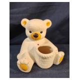 Vintage ceramic bear planter