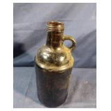 Vintage amber glass bottle