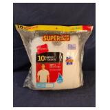 Hanes 2XL mens tshirts. 10 pk white. New