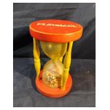 Vintage Playskool wooden and plastic hourglass