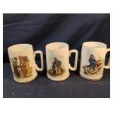 Norman Rockwell collector mugs