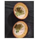 Tabletops Unlimited "Italian Grapes" set of 2