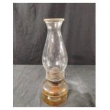 Vintage glass oil lamp