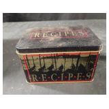 Recipes metal tin