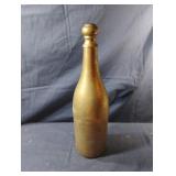Vintage Millennium 2000 brass bottle 15 1/2" tall