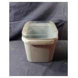 Vintage Tupperware canister with hinged lid