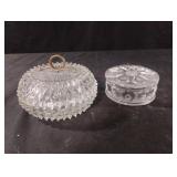 Glass trinket boxes