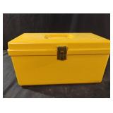 Vintage sewing box with contents