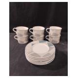 Mikasa Bermuda "Intaglio" salad plates and bowls