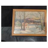 Vintage Robert Wood "Snow in The Caskill"