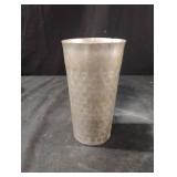 Hammered aluminum cup