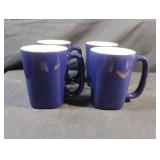 Rachel Ray round and square cobalt blue coffee