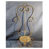 Metal candle holder wall decor 18" tall