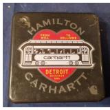 Hamilton Carhartt metal tin